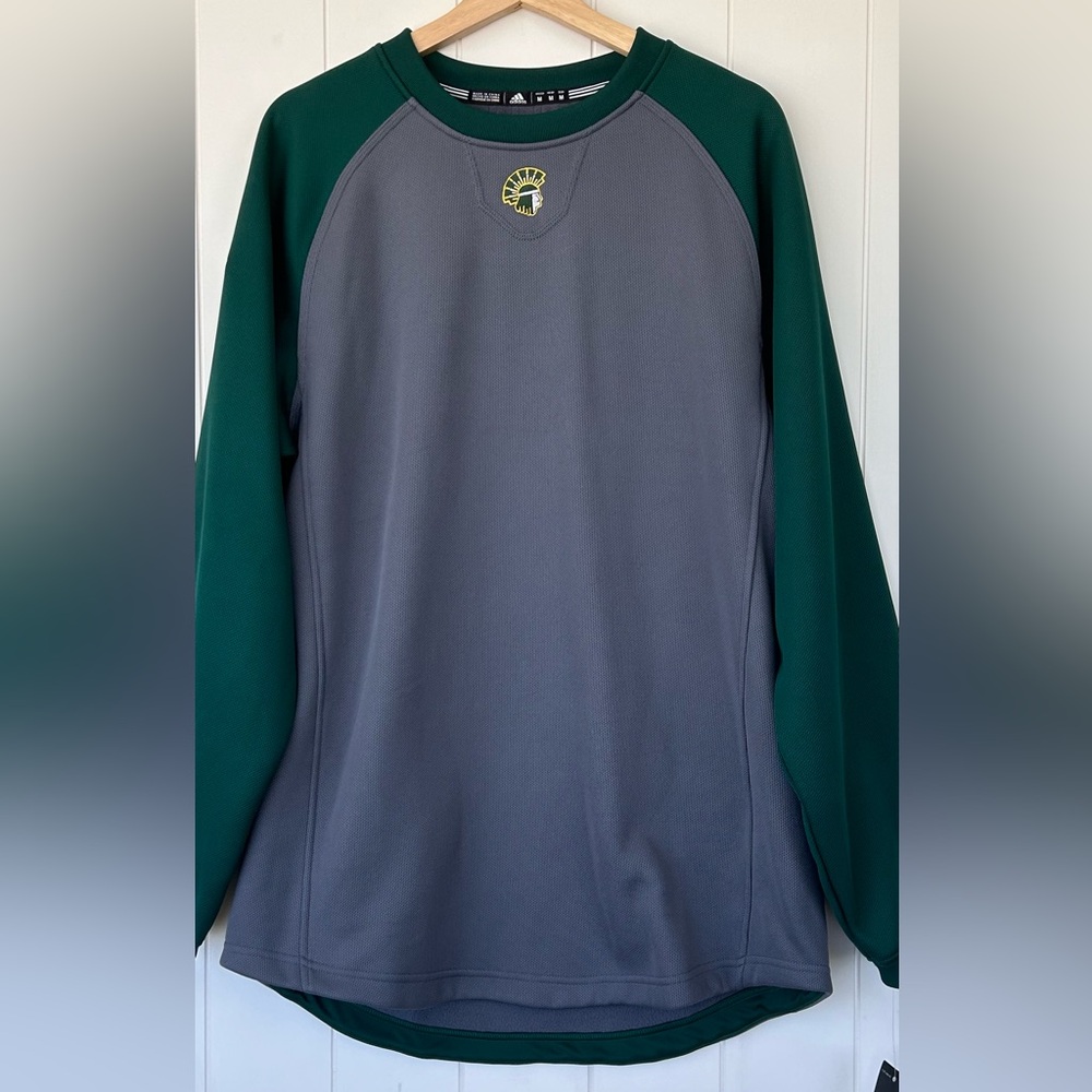 Adidas Men’s Baseball BP Fleece Raglan Pullover Shirt Crewneck Size Medium